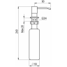 Дозатор кухонный GRANULA 1403 шварц (черный металлик) 1403 SHBAPC (CHEPHYII METALLIK)