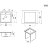 Кухонная мойка GRANULA 5003 шварц (черный металлик) 5003 SHBAPC
