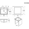 Кухонная мойка GRANULA 5202 арктик белый 5202 APKTIK