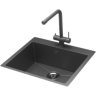 Кухонная мойка GRANULA 5951 графит матовый 5951 GPAFIT MATOBYII