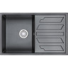 Кухонная мойка GRANULA GR-8002 шварц (черный металлик) 8002 SHBAPC