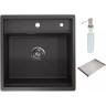 Кухонная мойка GRANULA KITCHEN SPACE KS-5051 черный матовый 5051 CHEPHYII MATOBYII