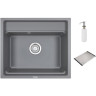 Кухонная мойка GRANULA KITCHEN SPACE KS-6003 алюминиум 6003 ALYUMIHIYM