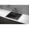 Кухонная мойка GRANULA KITCHEN SPACE KS-6051 черный матовый 6051 CHEPHYII MATOBYII