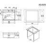 Кухонная мойка GRANULA KITCHEN SPACE KS-6051 черный матовый 6051 CHEPHYII MATOBYII