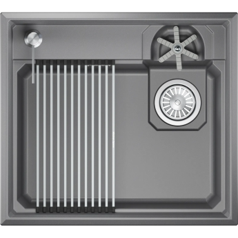 Кухонная мойка GRANULA KS-5807R АЛЮМИНИУМ кварц