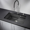 Кухонная мойка GRANULA KS-7303U, черный 7303iU CHEPHYII