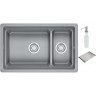 Кухонная мойка GRANULA KS-7304U, алюминиум 7304U ALYUMIHIYM