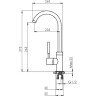 Смеситель GRANULA GR-2125 антик (бежевый) 2125 AHTIK