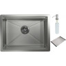 Стальная кухонная мойка GRANULA KITCHEN SPACE KS-6045U сталь матовая 6045U CTAL MATOBAYA